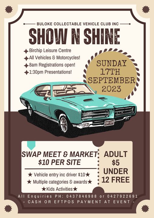 Buloke Collectable Vehicle Club Inc Show N Shine - Events Resto